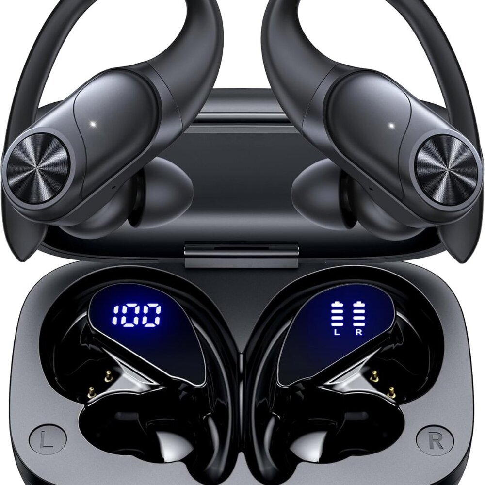 Bluetooth Headphones Wireless Earbuds 80hrs Playtime Wireless Charging Case Digi